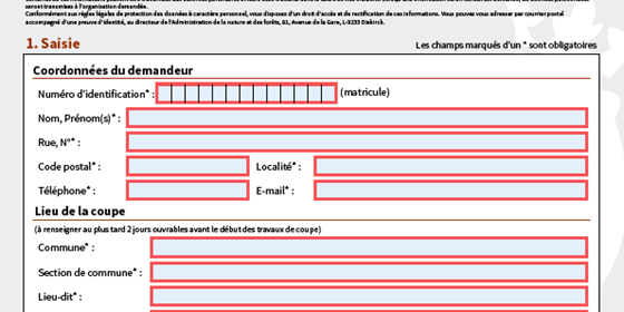 Code forestier - obligation de notification pour des coupes dépassant 40m3